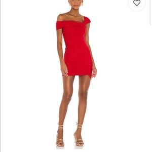Revolve Audriana Mini Dress in Red